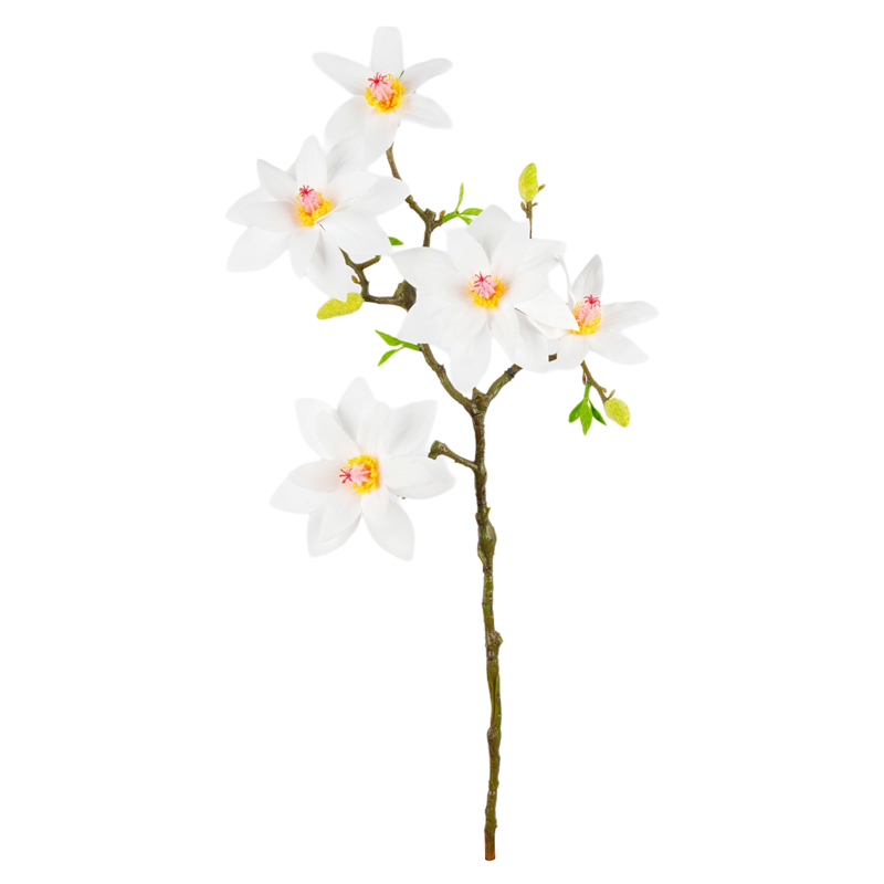 Single-stem double-layer orchid table artificial flower arrangement, high-end decorative item for living room dining table, photo and photography artificial flower Item Picture