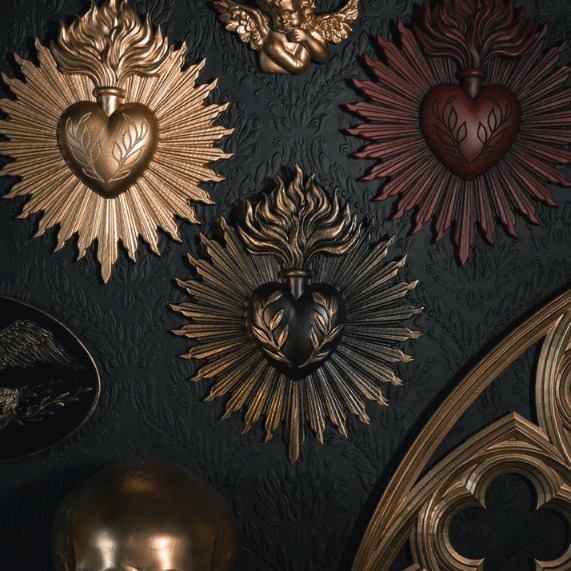 跨境新品哥特式圣心墙牌匾亚马逊爆款哥特式家居装饰品挂件