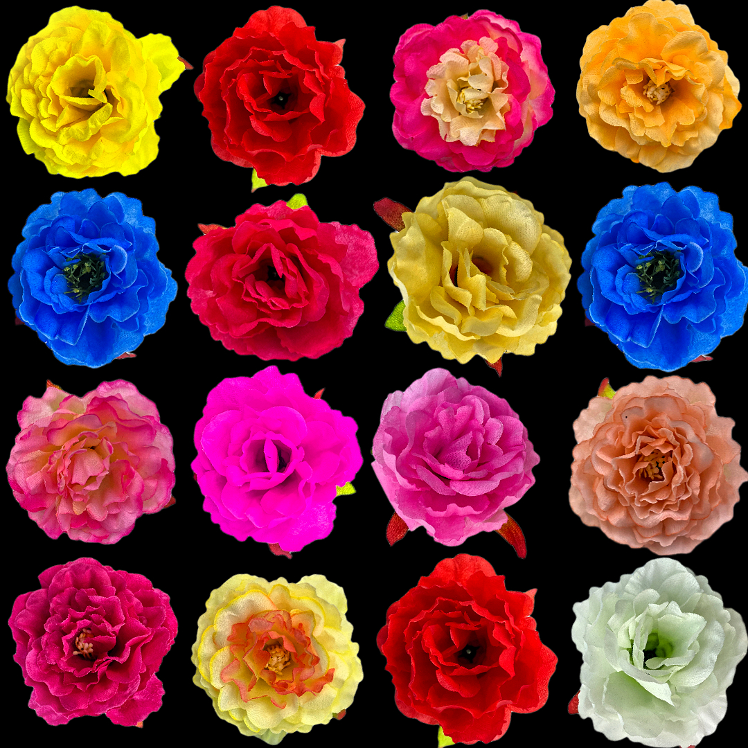 There are multiple semi-finished products of artificial rose anti-counterfeiting flower pieces available for selection Item Picture