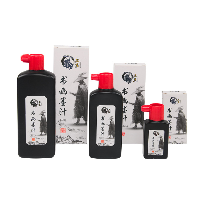 Weizhuang Ink Calligraphy uses the Four Treasures of the Study for inkstones, large bottles of calligraphy and painting ink, and ink calligraphy brushes