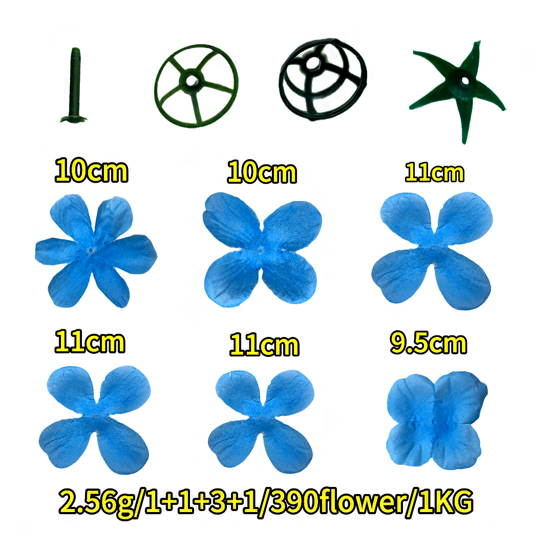 Weighing flower slices, artificial flower slices, semi-finished artificial flowers, rose matcha rose, and real flower arrangements Specification image
