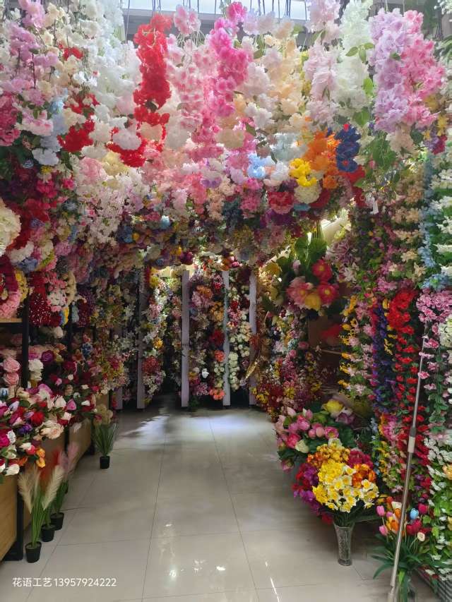 Artificial wisteria flowers, artificial flowers, violets, ceiling flower vines, indoor wedding decoration vines, plastic flower strips, vine plants, artificial plant walls, artificial flowers, waterfalls, artificial flowers, wedding detail image 19