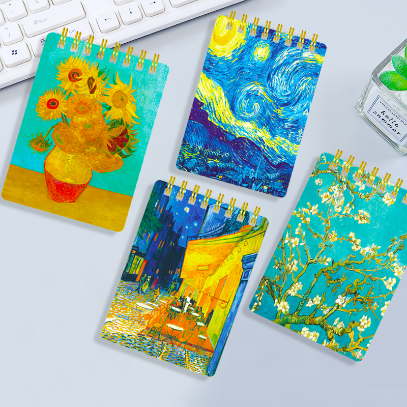 foryou A7梵高精装线圈notebook笔记本横线现货展示盒