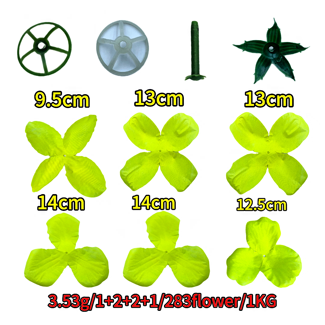 Semi-finished artificial flower pieces weighing jin, artificial pearl rose, realistic flower arrangement, artificial plant flower pieces Specification image