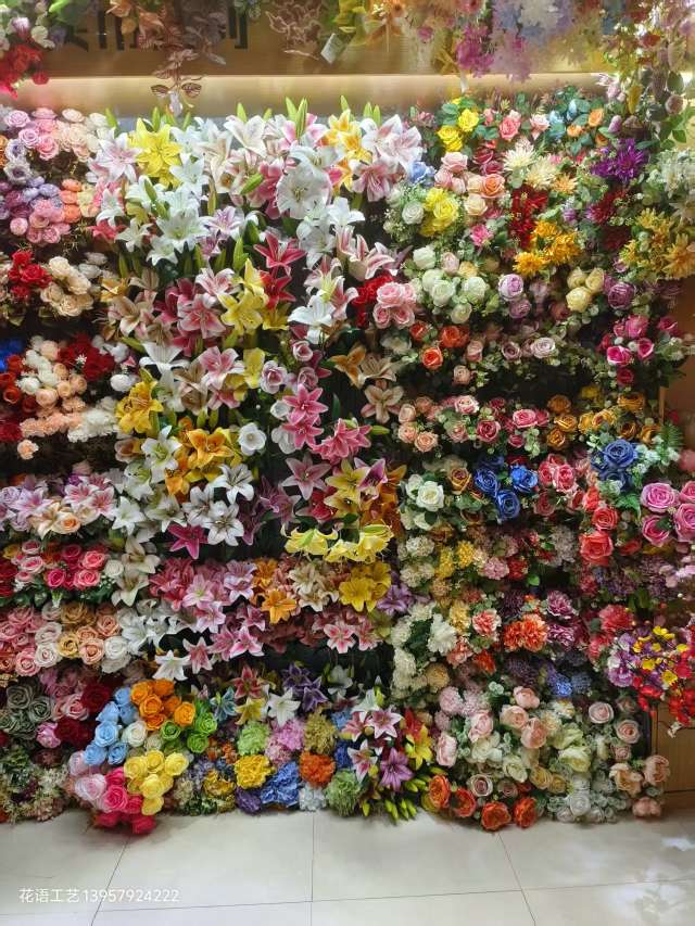 Lily vine decoration, artificial flower entwined, pipe hanging, wall hanging, indoor green plant, long strip flower, living room vine weaving artificial flower, wisteria flower detail image 12