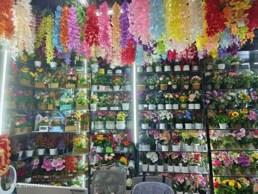 Carnation vine decoration, vine entwined artificial flower hanging pipe, wall hanging, indoor green plant, long strip flower, living room wisteria flower, vine weaving, hotel decoration detail image 11