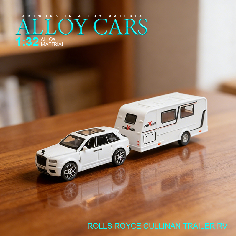 1:32 Rolls-Royce Cullinan trailer RV alloy model Rebound Sound and Light Effect Trendy Art Desktop Decoration Complaint price: ¥48.20 - ¥50.40, starting from 36 pieces Specification image