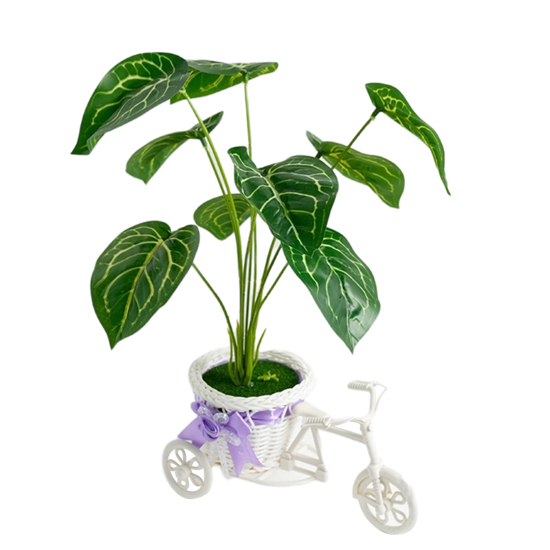 Alto nivel de apariencia triciclo rama verde simulación bonsai punting sala de estar interior mesa plantas decoraciones shooting props punting ins simulación creativa bonsai punting ornamentación verde flor falsa mesa bonsai punting regalo detail image 4