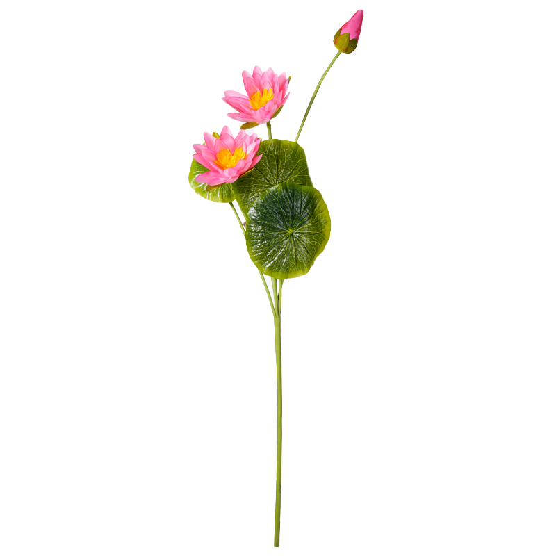Chinese-style artificial lotus, artificial flower, silk flower, lotus, Buddha hall flower table, home decoration, plastic ornaments, living room ornaments, artificial flowers, wedding artificial flowers, waterfall artificial plant wall Specification image