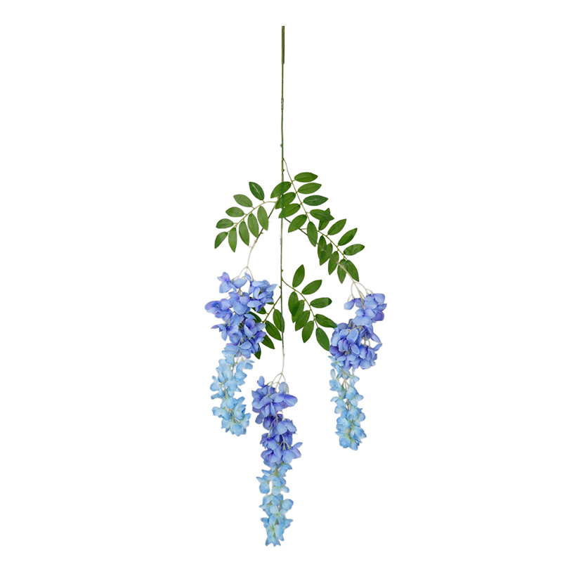 Artificial lily of the valley, artificial flower, suspended ceiling flower vine, indoor wedding decoration vine, plastic vine plant, artificial lily of the valley, hanging wind chime flower, long branch artificial flower, silk flower, hanging flower vine, wedding hall decoration flower, photo props detail image 3