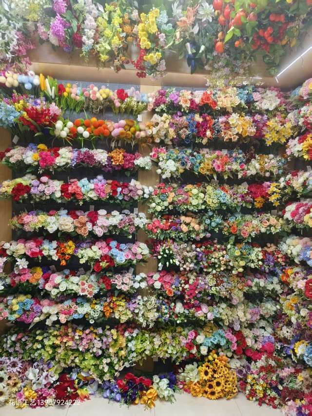 Artificial flower walls, flower hedges, fences, garden courtyards, plant railings, wedding decorations, simple rose walls, artificial flower waterfalls detail image 18