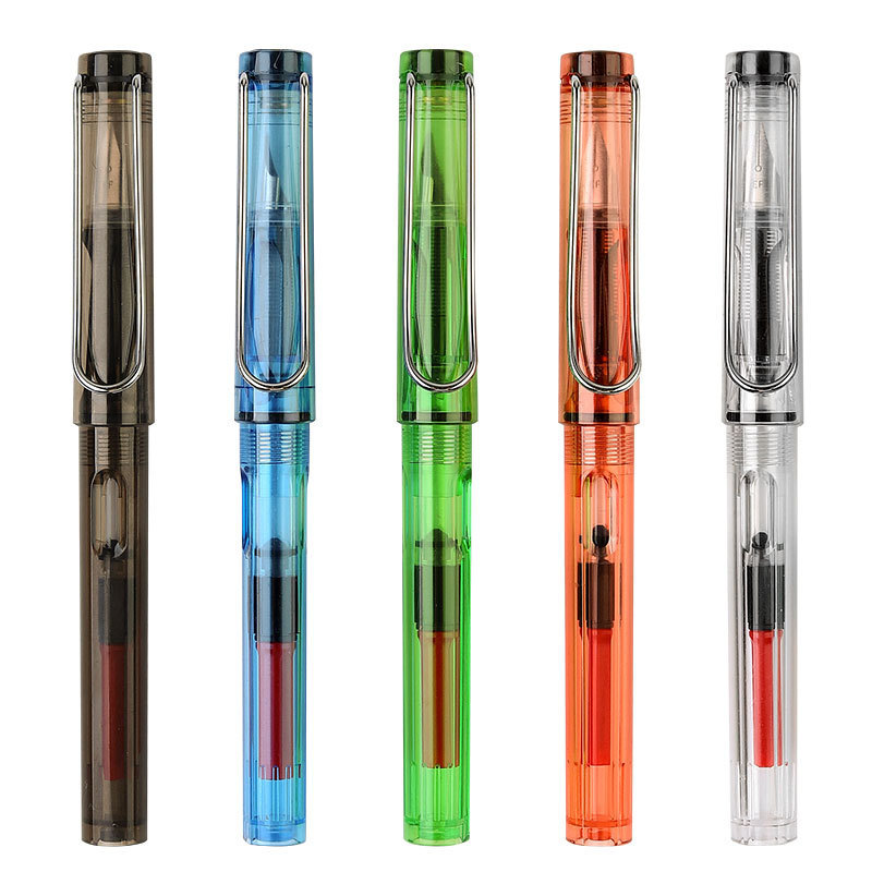 Wholesale of multi-color student fountain pens for primary school students in Weizhuang with interchangeable ink cartridges for correct posture writing and calligraphy practice Item Picture