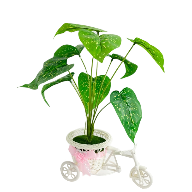 Alto nivel de apariencia triciclo rama verde simulación bonsai punting sala de estar interior mesa plantas decoraciones shooting props punting ins simulación creativa bonsai punting ornamentación verde flor falsa mesa bonsai punting regalo detail image 2
