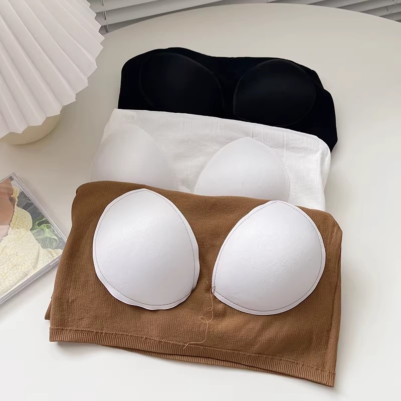Letter girl, pure and sensual, strapless vest, women with chest pads, summer sexy top, short chest wrap inside pic 8