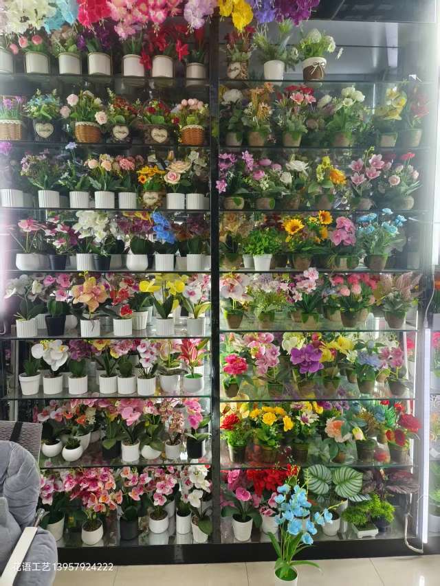 Carnation vine decoration, vine entwined artificial flower hanging pipe, wall hanging, indoor green plant, long strip flower, living room wisteria flower, vine weaving, hotel decoration detail image 16