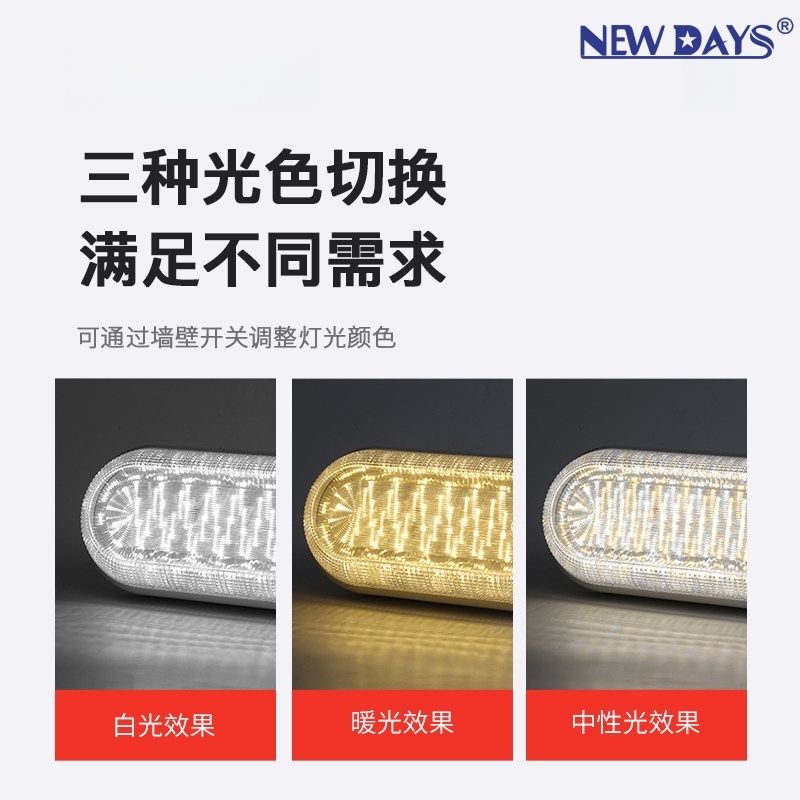 NEWDAYS brand cross-border new LED moisture-proof lamps, indoor and outdoor corridor wall lamps, night lights, waterproof high-brightness ceiling lamps, energy-saving lighting outdoor floodlights Specification image