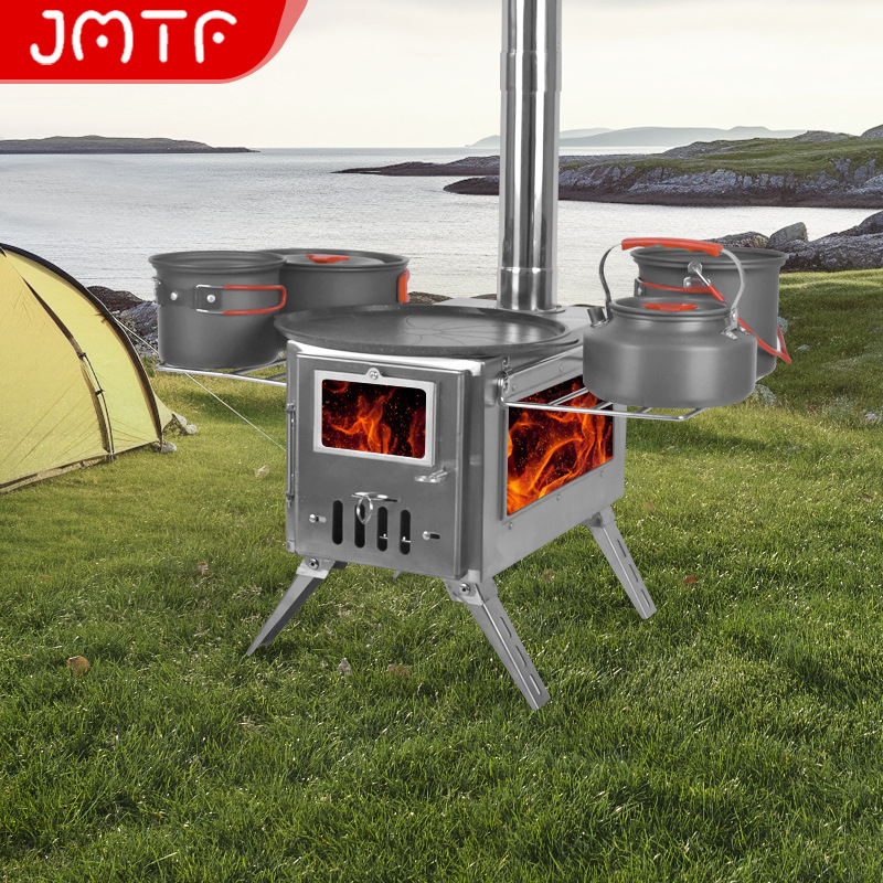 2030 New model Barbecue grill, small wood-fired stove, outdoor barbecue, wild heating tent, multi-functional smokeless folding stove
