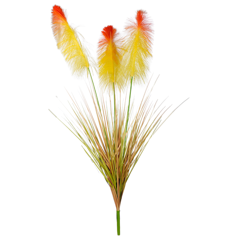 Artificial dried flowers, reeds, potted plant decorations, artificial flower and reed ornaments, Nordic ins style artificial flowers, artificial flowers, wedding artificial plant walls Item Picture