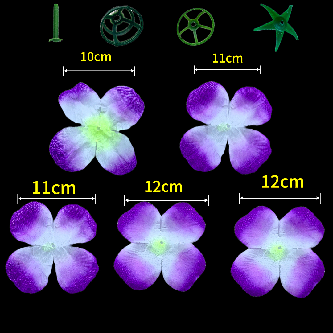 The semi-finished product of the artificial artificial flower sheet, the rose, and the tea rose flower in the realistic flower arrangement Specification image