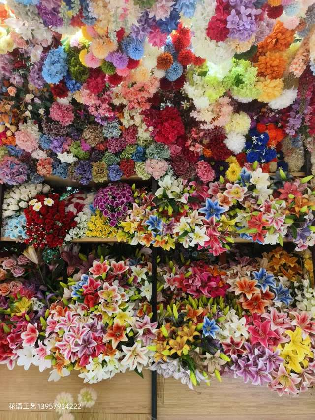 Artificial flower walls, flower hedges, fences, garden courtyards, plant railings, wedding decorations, simple rose walls, artificial flower waterfalls detail image 3