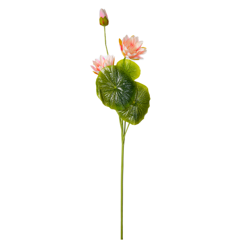 Chinese-style artificial lotus, artificial flower, silk flower, lotus, Buddha hall flower table, home decoration, plastic ornaments, living room ornaments, artificial flowers, wedding artificial flowers, waterfall artificial plant wall detail image 9