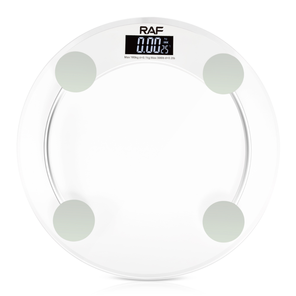 RAF Precision kitchen electronic scale, household round tempered glass weighing food, high-precision small gram scale, gram scale pic 5