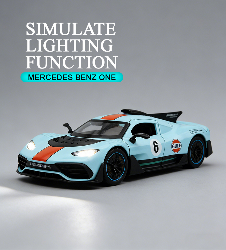 1:32 Mercedes-Benz ONE alloy racing car model toy car model toy car alloy toy pic 5