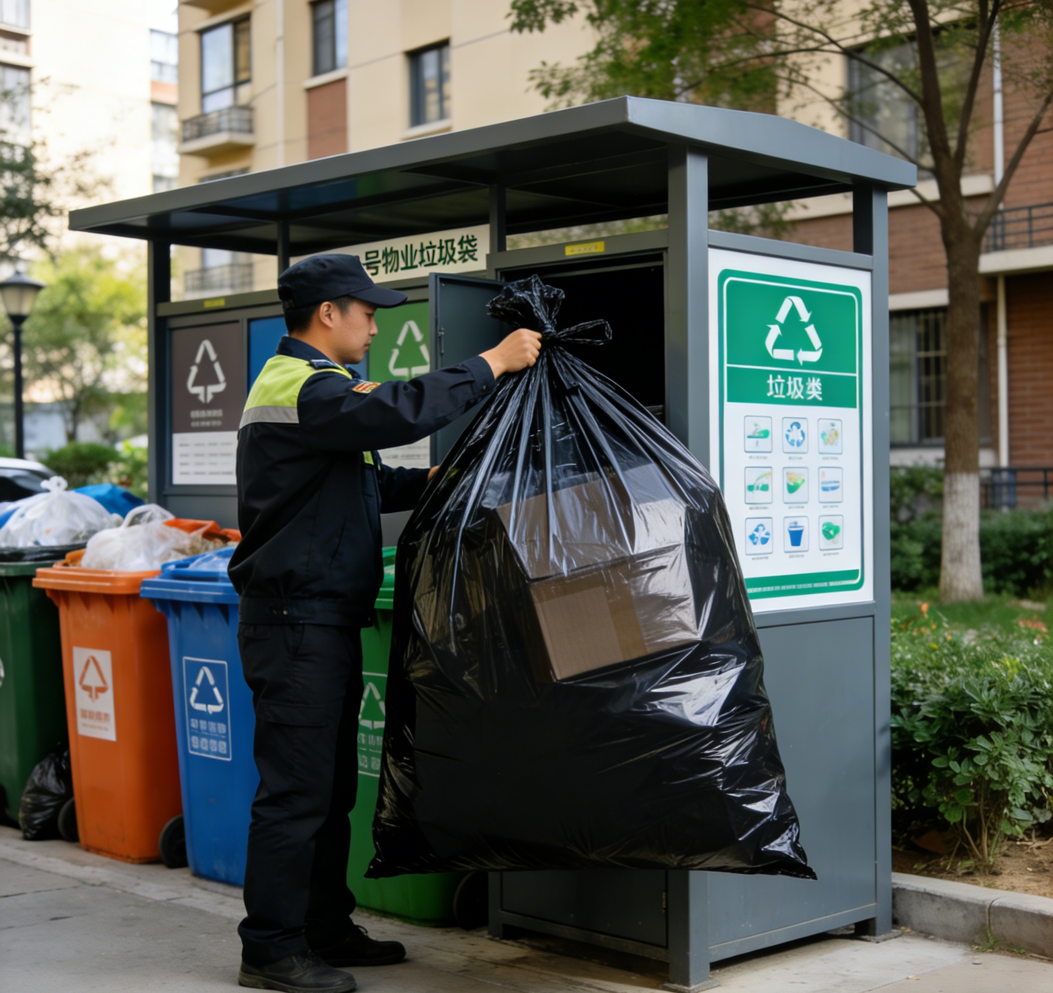 垃圾袋/拉圾袋加厚/垃圾袋塑料/大型垃圾袋/垃圾袋加厚产品图