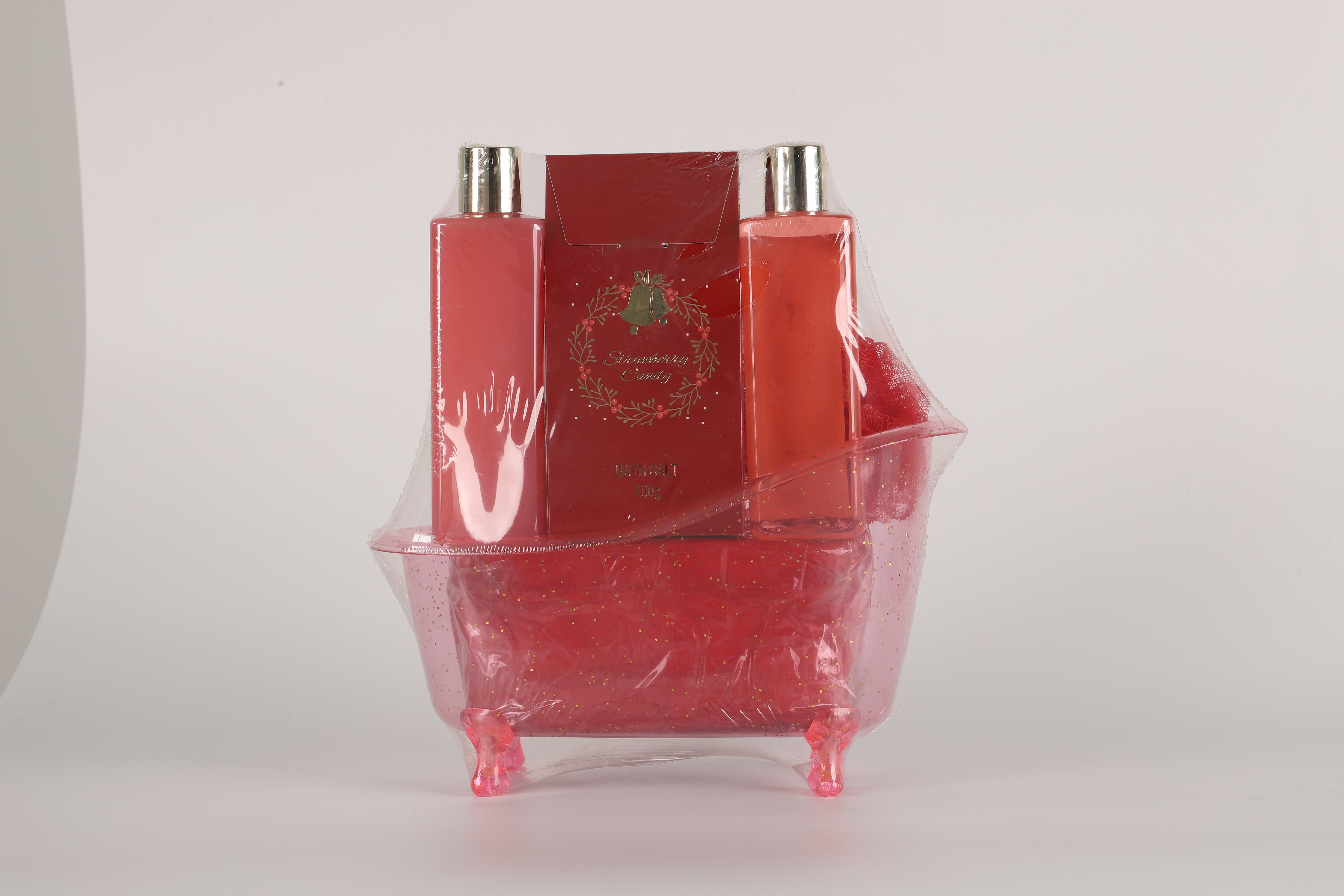 Six-piece bath products set, bathtub gift box set, bubble body wash, body lotion, bath ball, scented candle, explosive salt, classic Spa set, Christmas gift, bath gift set Application Scenario