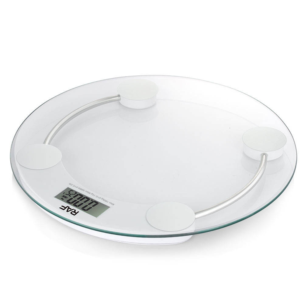 RAF Precision kitchen electronic scale, household round tempered glass weighing food, high-precision small gram scale, gram scale Specification image