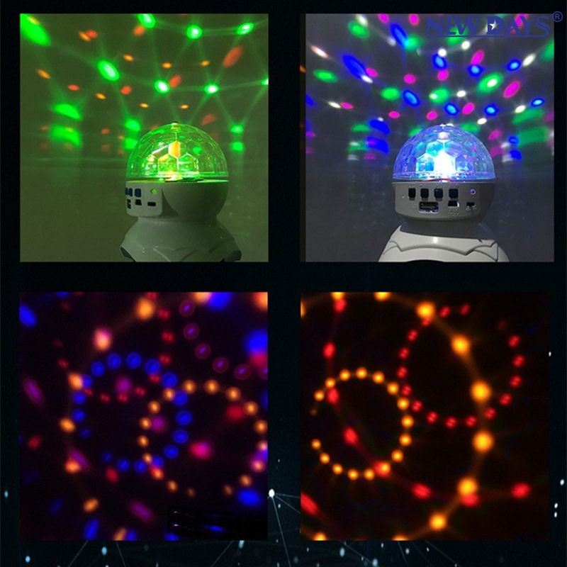 NEWDAYS marca cruce de fronteras nuevo LED pequeño planeta recargable música magic ball light home flash light atmosphere light cambio de color stage light party laser crystal magic ball light atmosphere light details Picture