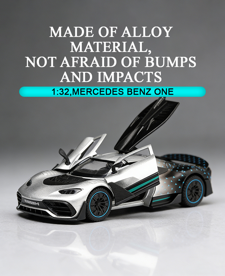 1:32 Mercedes-Benz ONE alloy racing car model toy car model toy car alloy toy pic 4