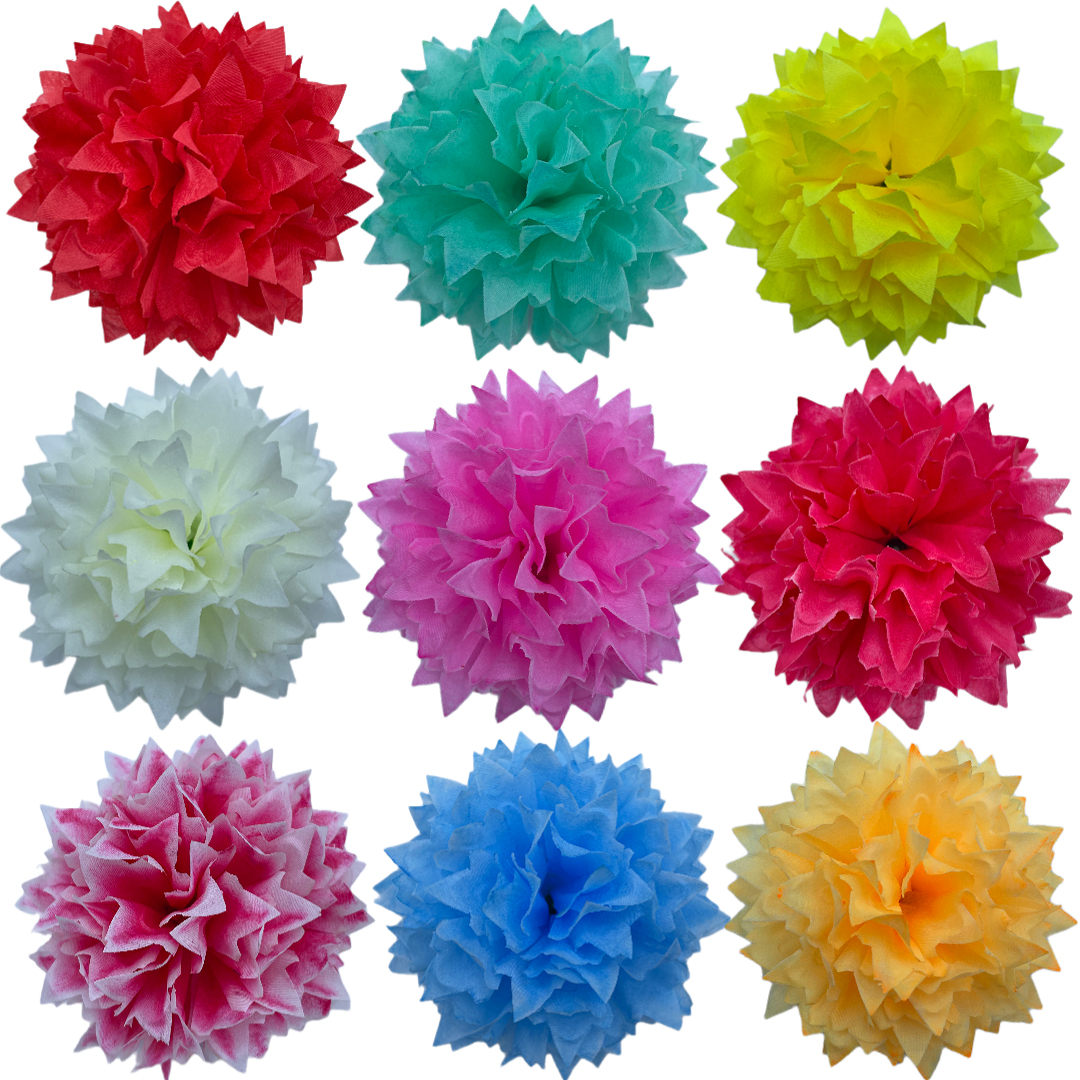 Simulated chrysanthemum flower sheets, flame chrysanthemum flower accessories, non-woven fabric weighing flower sheets, various colors and patterns customized