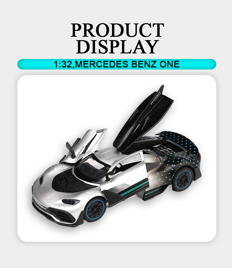 1:32 Mercedes-Benz ONE alloy racing car model toy car model toy car alloy toy pic 9