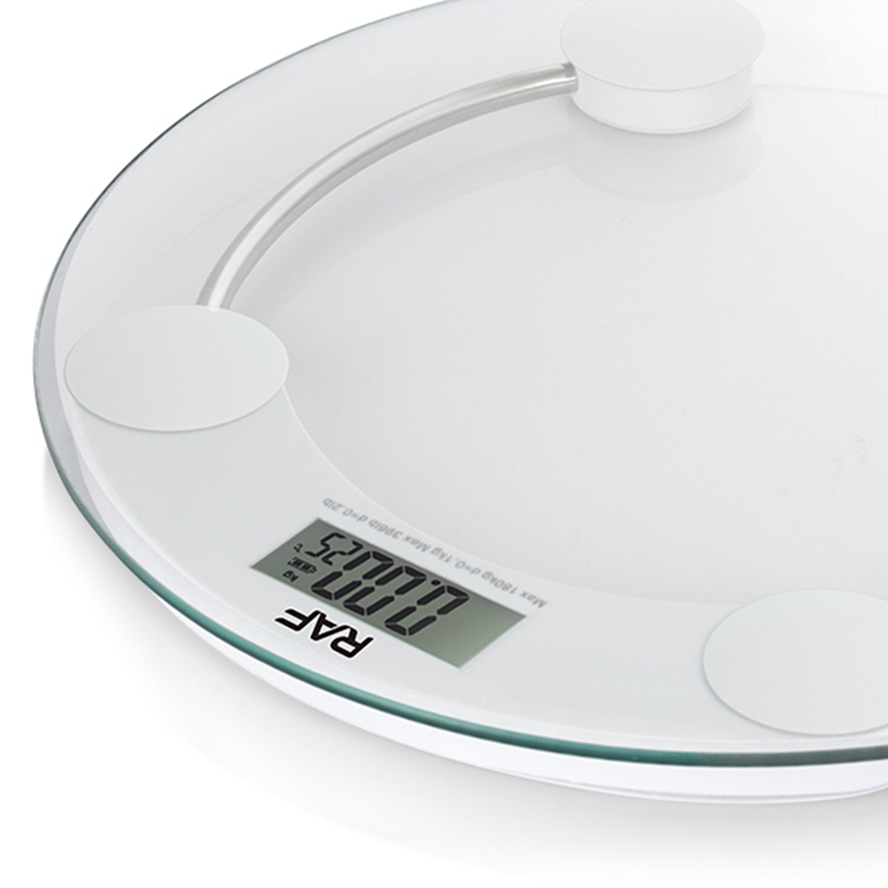 RAF Precision kitchen electronic scale, household round tempered glass weighing food, high-precision small gram scale, gram scale pic 9