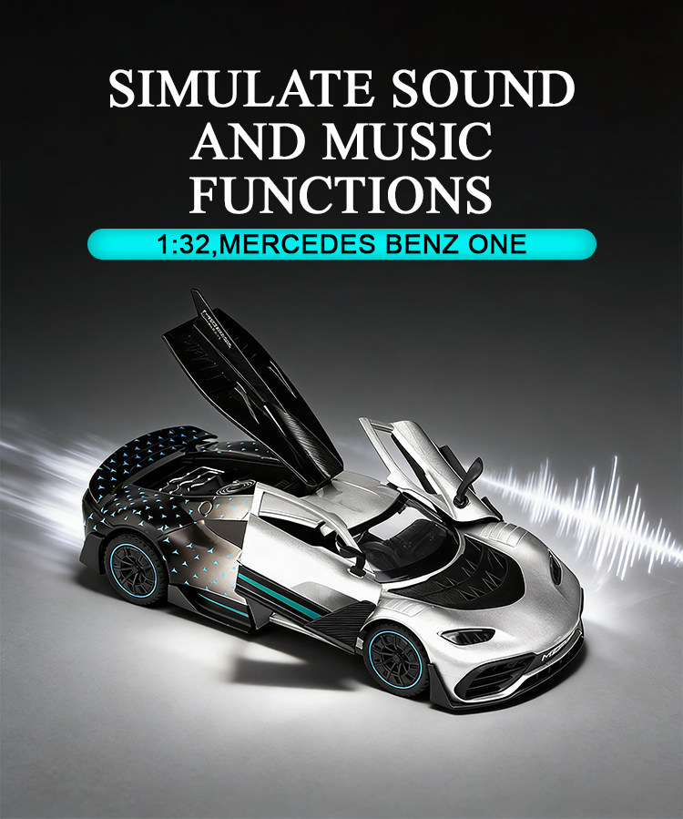 1:32 Mercedes-Benz ONE alloy racing car model toy car model toy car alloy toy pic 6
