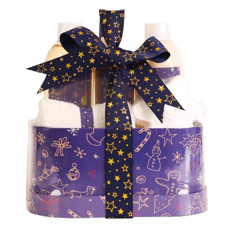 Christmas Element Gift Box set, personal care products, warm and practical gifts, body lotion, body wash, fragrance, explosive salt 5-piece set, towel set, factory direct sales Application Scenario