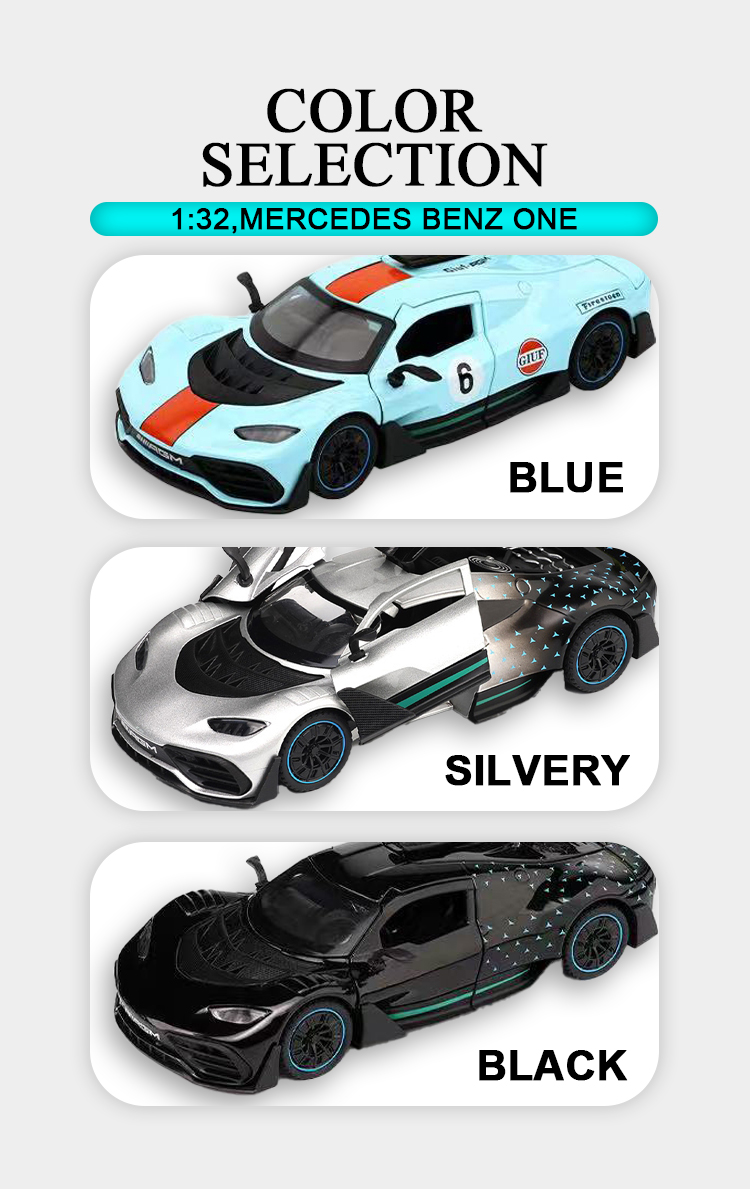 1:32 Mercedes-Benz ONE alloy racing car model toy car model toy car alloy toy pic 7