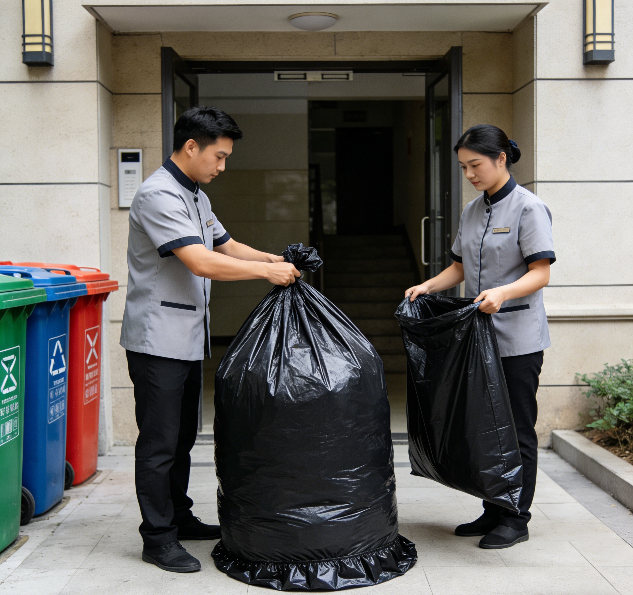 垃圾袋/拉圾袋加厚/垃圾袋塑料/大型垃圾袋/垃圾袋加厚细节图