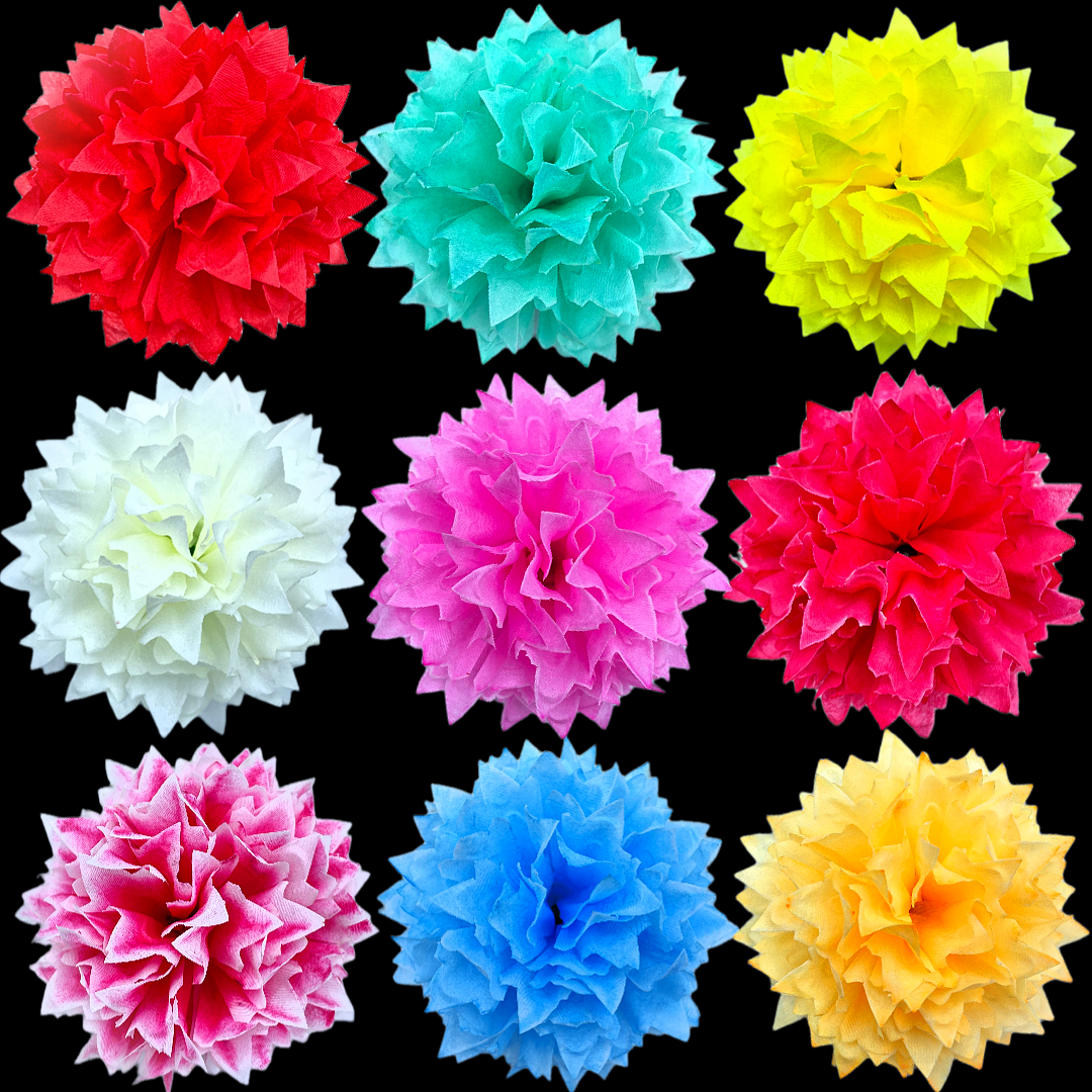 Simulated chrysanthemum flower sheets, flame chrysanthemum flower accessories, non-woven fabric weighing flower sheets, various colors and patterns customized Item Picture