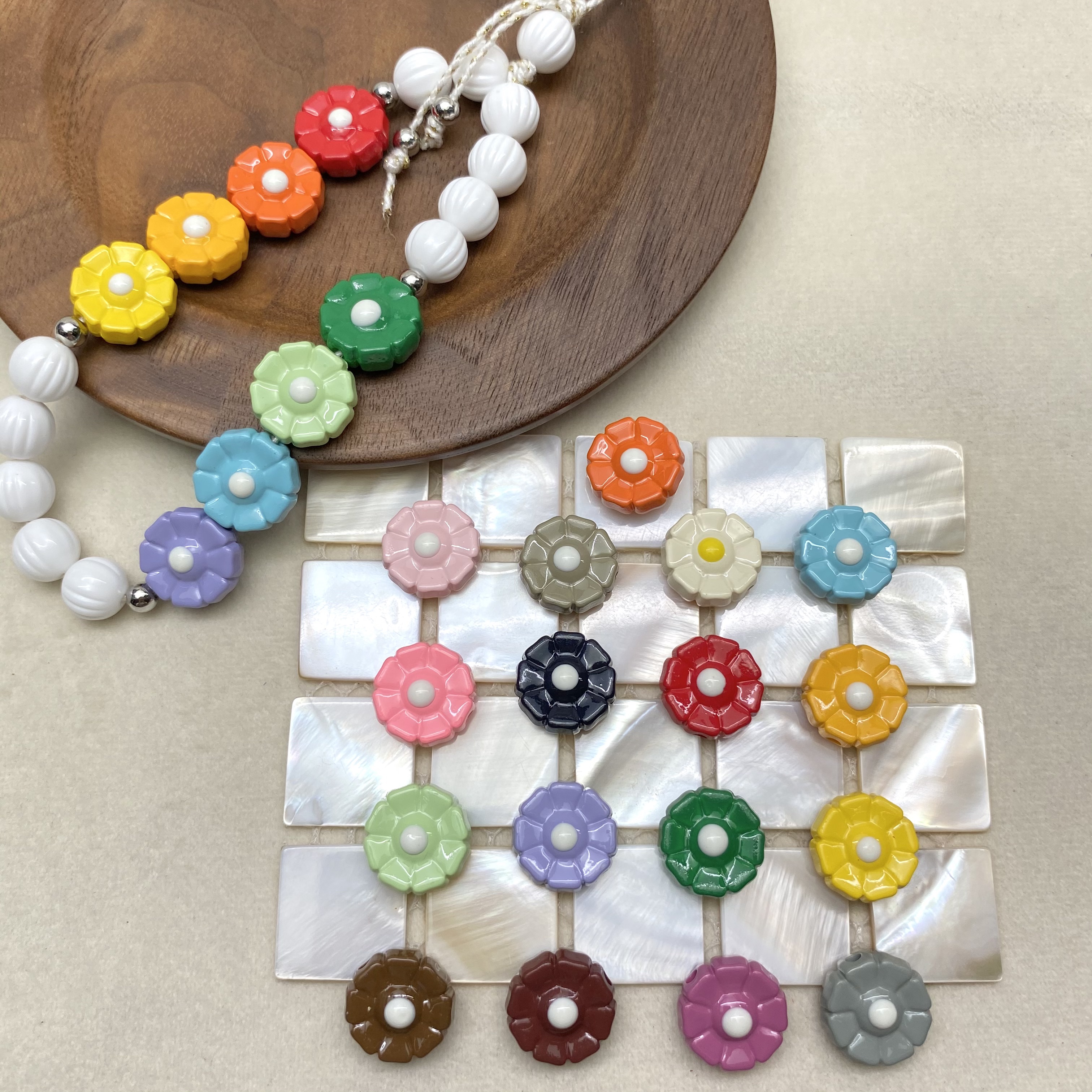 树脂配件/奶油胶配件/配件/米珠/DIY白底实物图