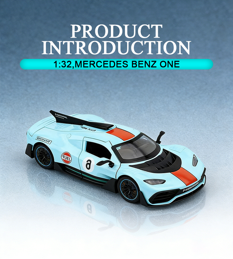 1:32 Mercedes-Benz ONE alloy racing car model toy car model toy car alloy toy pic 3