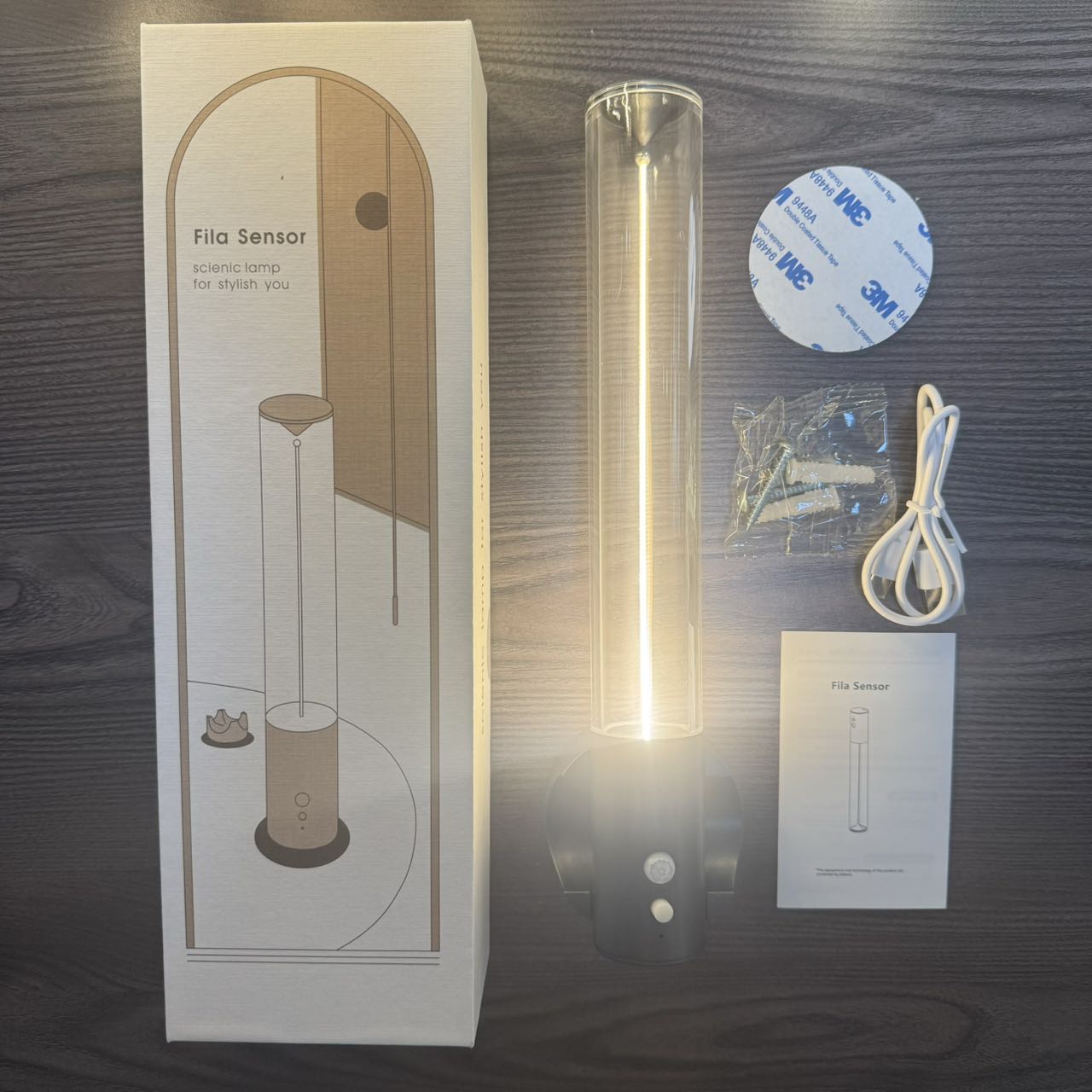 Magnetic induction quantum lamp, flexible filament lighting fixture, rechargeable infrared induction lamp, creative bedroom and living room table lamp details Picture