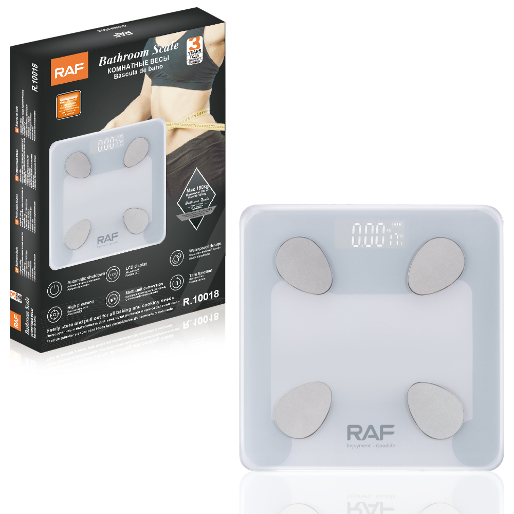 RAF precision kitchen electronic scale, household square tempered glass, high-precision small gram scale, gram scale for weighing food pic 9