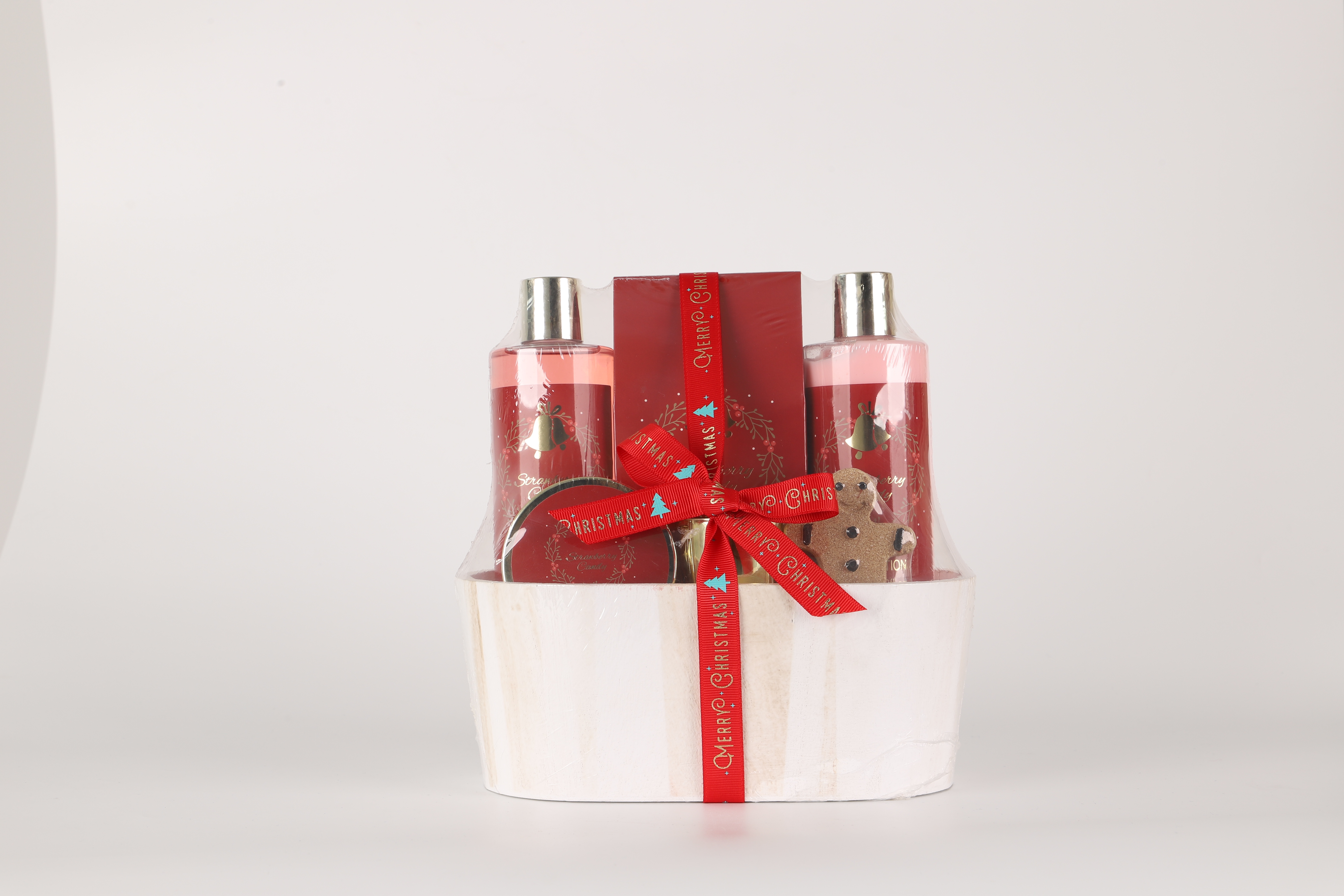 Christmas Bath Gift Set High-end bathroom gift set, optional scented body lotion, body wash, bath salt, scrub, explosive salt, scented candle combination