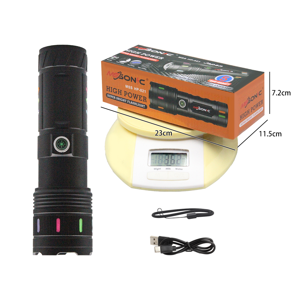 KINSACH Powerful Flashlight P50 Mini Jade Flashlight High Beam Lamp Specification image