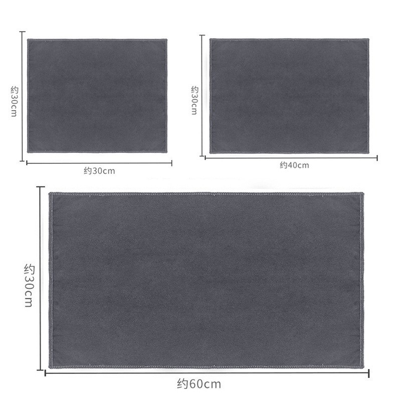 Cross-border suede car wash towel, thickened coral fleece absorbent car wash towel, glass cleaning without leaving marks, fleece surface cleaning cloth Specification image