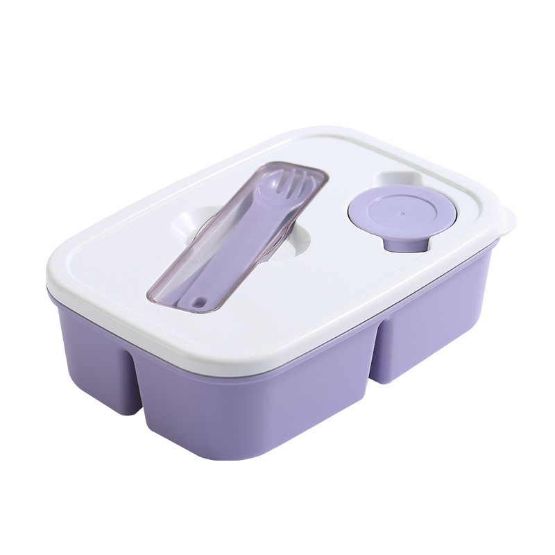 H226-388 compartments microwave-heated bento box, portable lunch box, sealed lunch box set with tableware, lunch box detail image 5