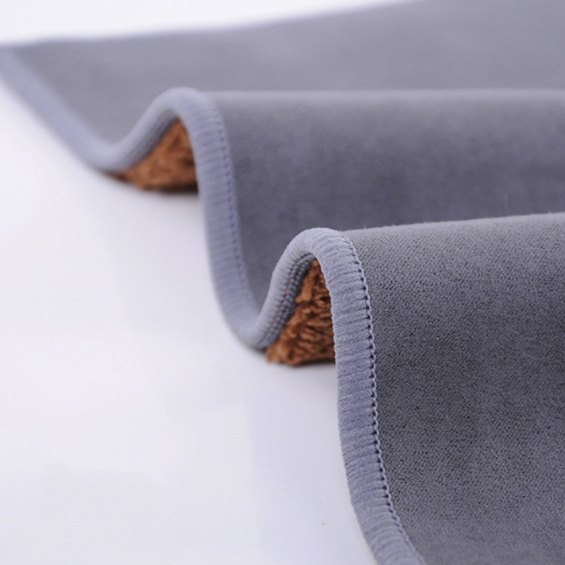 Yijiaxin wholesale suede velvet car wash towels, thickened double-sided coral velvet car cleaning cloths, absorbent ball club cleaning cloths, logo Specification image