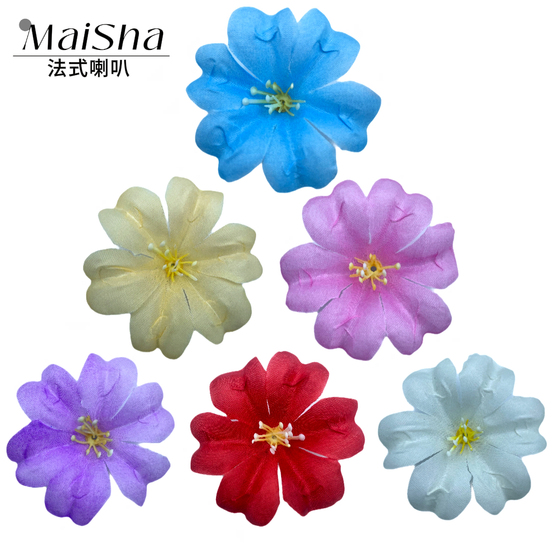 Colorful fabric flowers, artificial flowers, French trumpet flowers, fake flowers wholesale, artificial flowers, etc